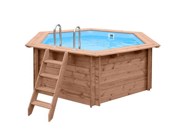 dřevěný bazén hexa