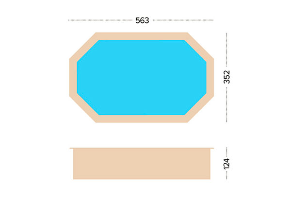 dřevěný bazén oval 1 rozměry